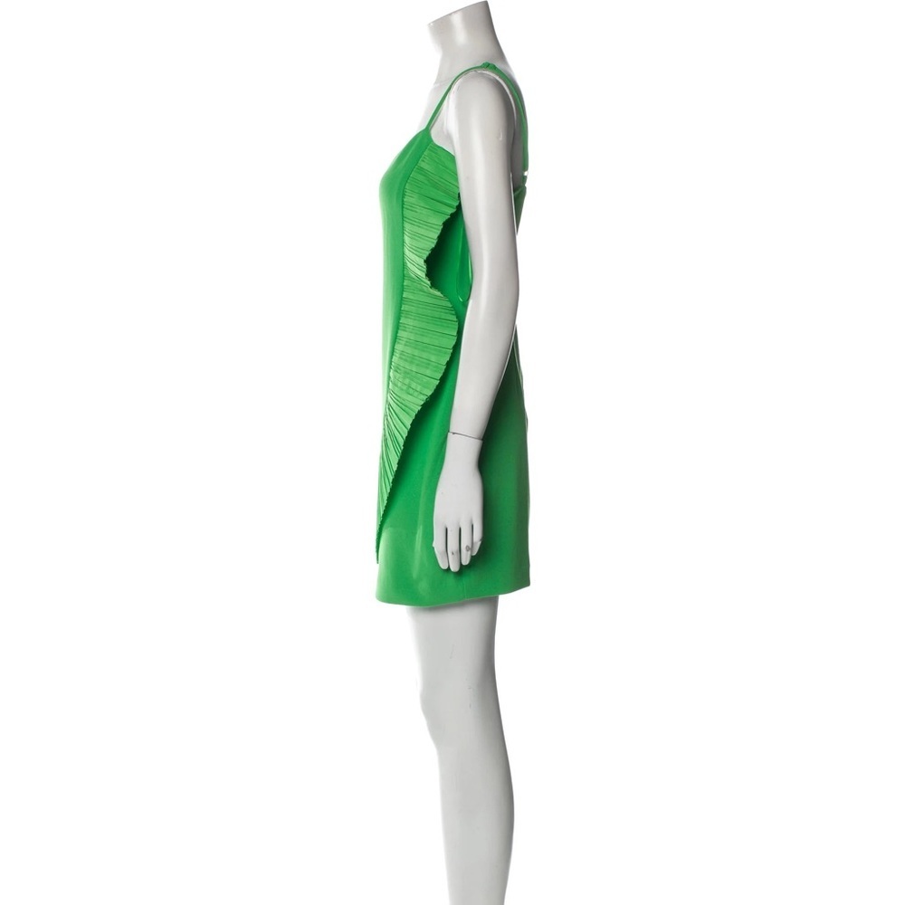One33 Social The Mercer mini dress in green stretch crepe size 0 new without tag - Picture 2 of 6